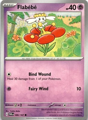 Flabebe 086/167 Common Twilight Masquerade Pokemon Near Mint