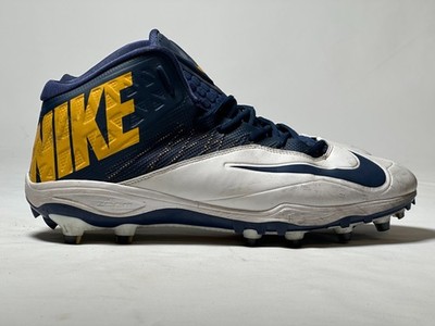 US Size 16 Nike ZOOM CODE ELITE 3/4 TD PE Navy/Yellow Football Cleats 620499-427