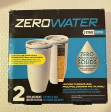 2 Pack Zero Water Replacement Filter, Stage 5 Advanced Filtration, Model ZR-017