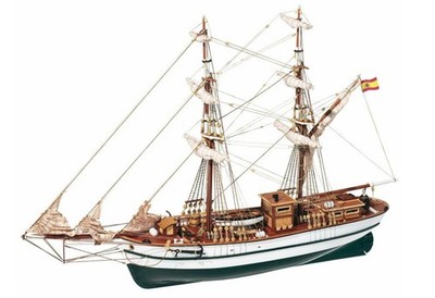 OcCre Aurora Brigg 1:65 Wooden Ship Model Kit With EN Manual