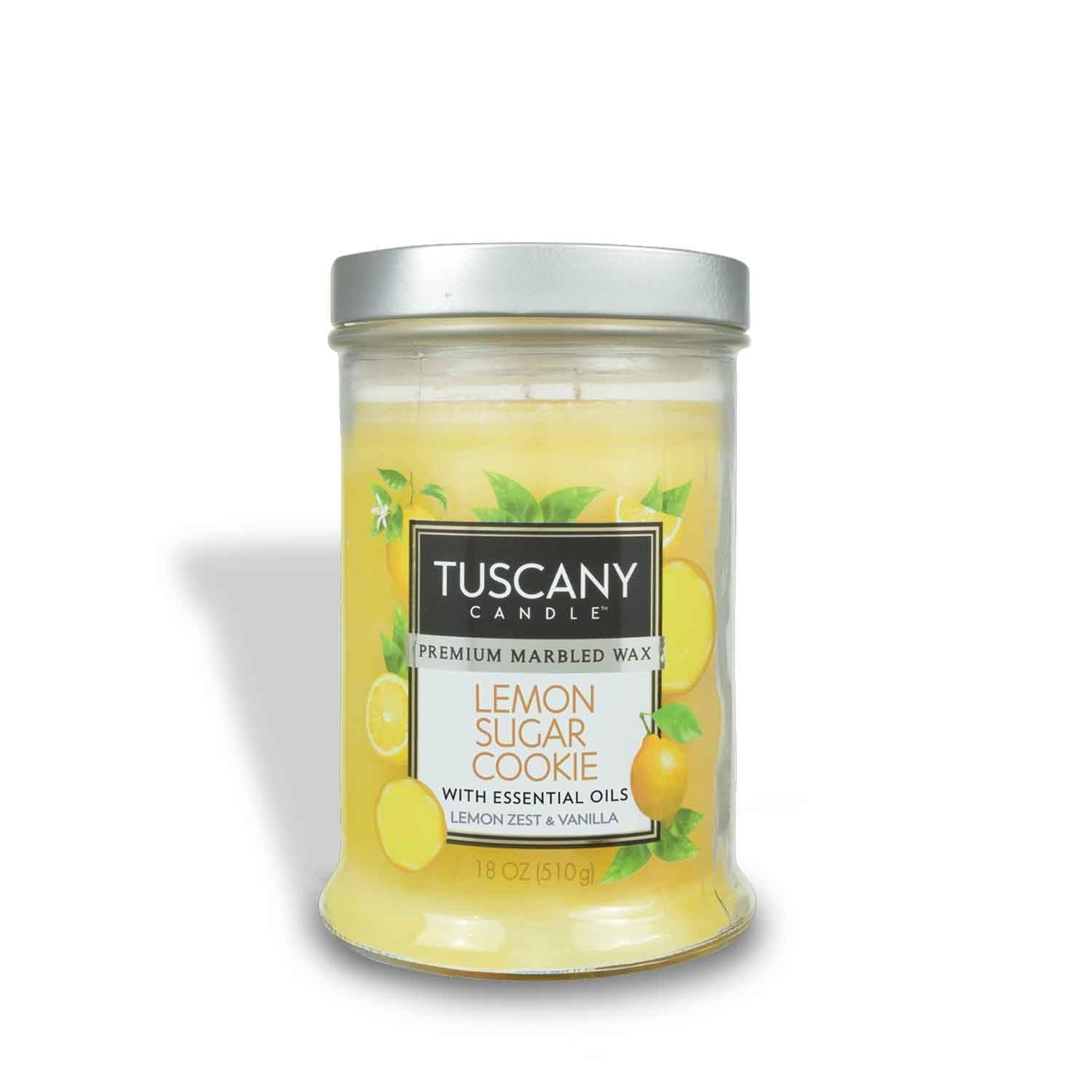 Lemon Sugar Cookie Long-Lasting Scented Jar Candle, 18 oz