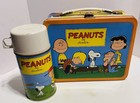 Vintage 1966 Peanuts Metal Lunchbox & Thermos — photo 1