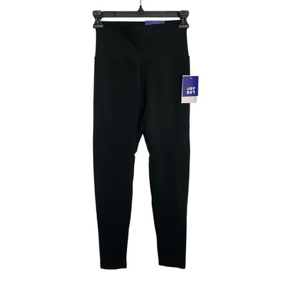 JoyLab Womens Size S Activewear 7/8 Length High Rise Black Leggings Yoga