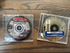 2 PS1 games DISC ONLY Railroad Tycoon (1990) and WDL Thunder Tanks (2000)