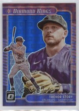 2021 Donruss Optic Diamond Kings Blue Pandora Prizm 80/99 Trevor Story #29 z7j