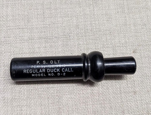 vintage PS OLT model no. D-2 pekin illinois REGULAR DUCK CALL