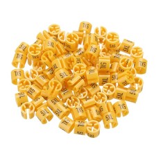 Clothes Hanger Marker 5XL Size Tag Fit 3mm Rod Orange, Pack of 100