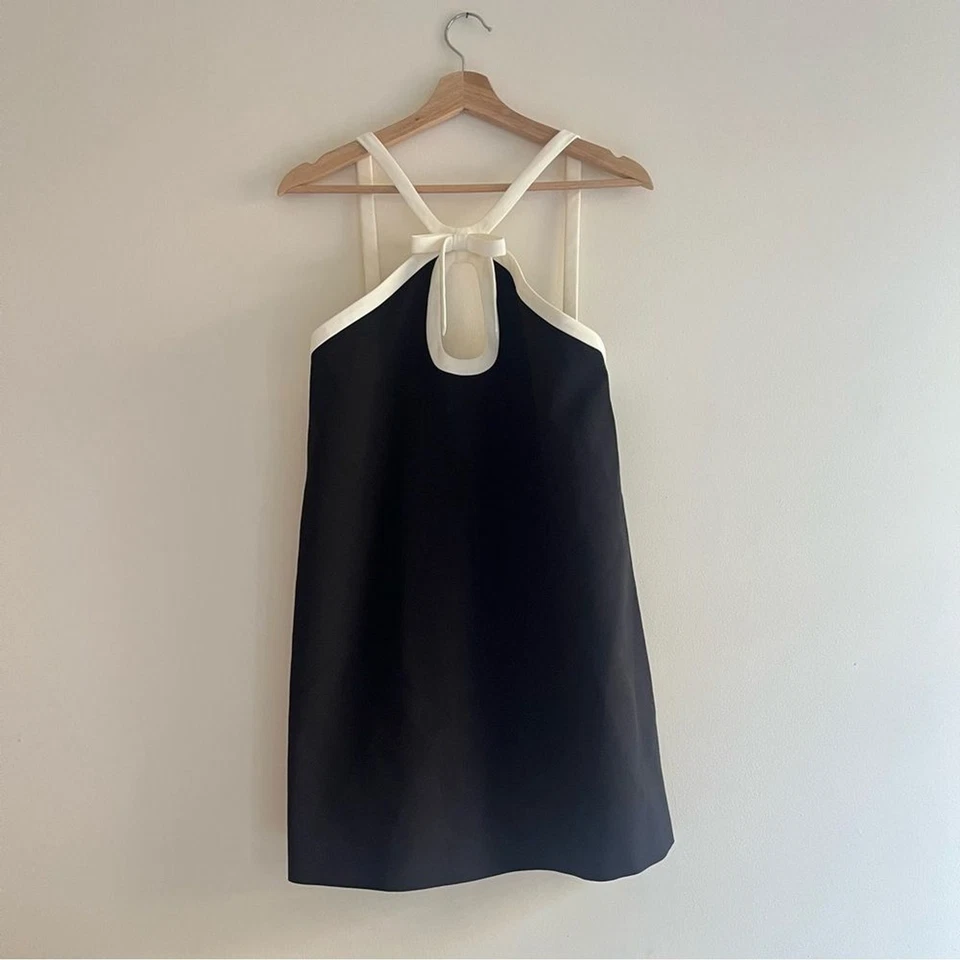 Alexis новый с Ярлыками Elenora мини-платье черный белый размер S монохроматический минималист вечеринки - Изображение 3 из 4