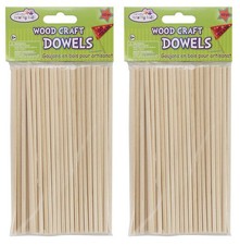 Wood Craft Dowels 6" Long x 5/32" Thick  60 Per Package 2 Pack for a Total ...