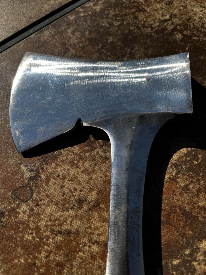Vintage Estwing camping hatchet axe collectible leather stack handle USA made E1