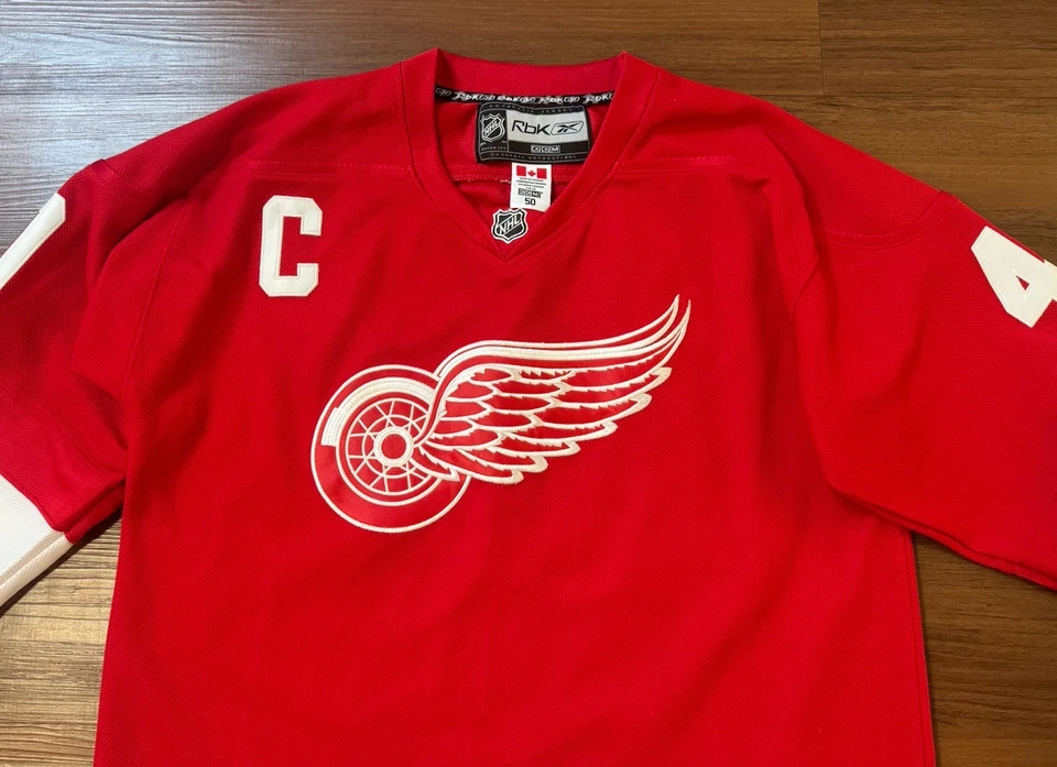 Хоккейная футболка мужская Detroit Red Wings 2XL Henrik Zetterberg No40 подлинная Reebok - Изображение 2 из 4