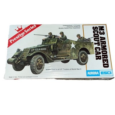 Prestige Series Aurora Esci M3 Armored Scout Car 1/72 Model New In Plastic