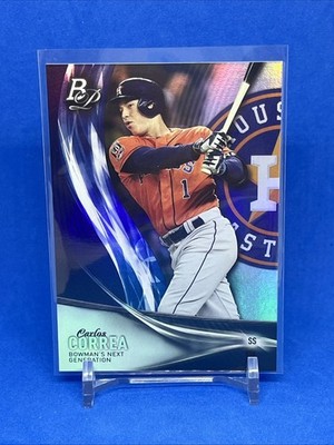 2016 Bowman Platinum Next Generation #NG-12 Carlos Correa Houston Astros