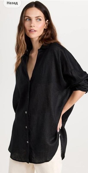 Women Weatherproof Vintage Shirt Black M