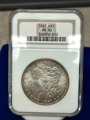 1887 Morgan Dollar - MS65 - NGC - Nice Overall Toning - Very Lustrous