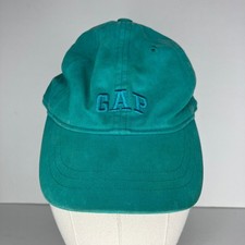 GAP Baby Hat Teal Blue Baseball Cap Distressed Stains