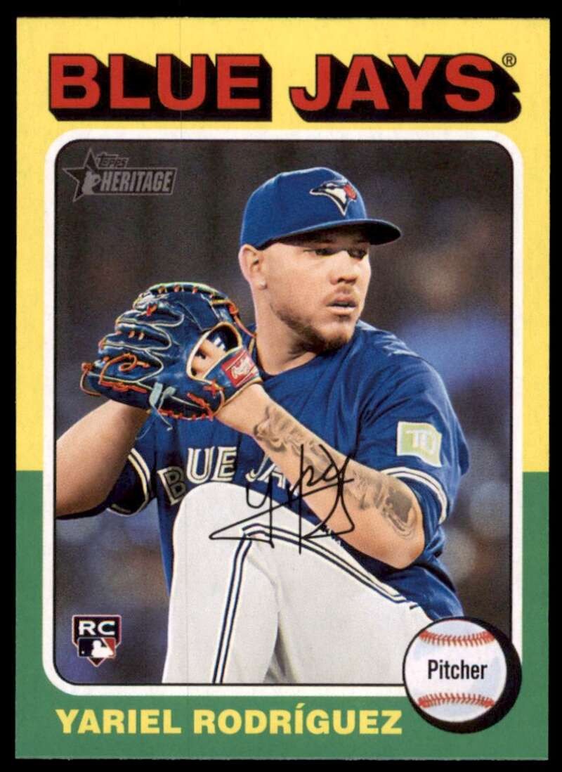 2024 TOPPS HERITAGE HIGH NUMBER #550 YARIEL RODRIGUEZ RC ROOKIE TORONTO BLUE JAY