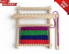 Mini Wooden Weaving Loom Kit DIY Craft Knitting Frame Tool for Kids Beginners Ha