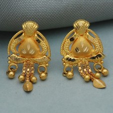 BIS-833 Seal Gold 2cm Stud Earrings Thanksgiv...