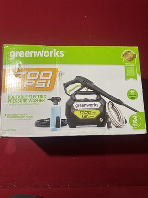 #ad Greenworks 1700 PSI 1.2 GPM Electric Pressure Washer $65.00