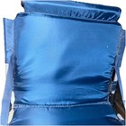 Foldable Stadium Bleacher Seat Padded Back Support Blue Arm Support Attaches — photo 2