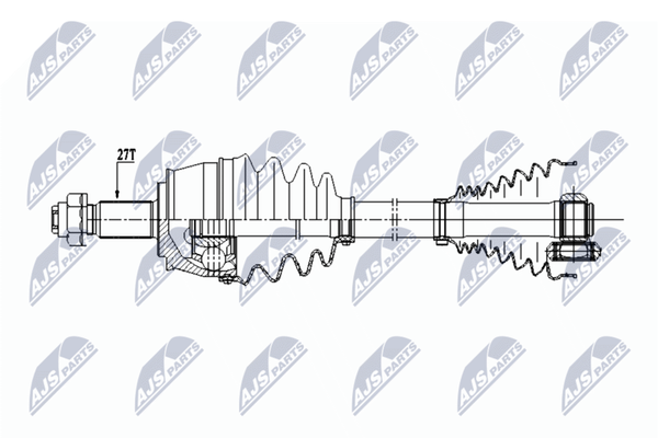 NTY Antriebswelle NPW-FT-035 Passend FüR Fiat-image