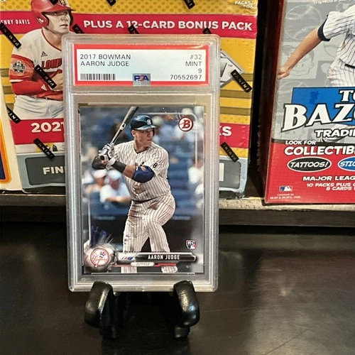 2017 BOWMAN AARON JUDGE 🔥 GRADED PSA 9 ROOKIE CARD ‼️