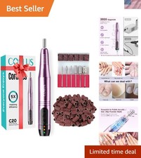 Cordless Electric Nail Drill File - Lightweight Professional Kit for Nails