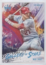 2020 Panini Diamond Kings Gallery of Stars Holo Blue 57/99 Mike Trout 00d2