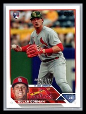 Nolan Gorman St. Louis Cardinals #US212 Topps 2023 Topps Update