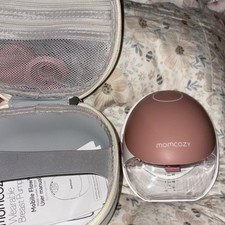 Momcozy Hands-Free Electric Breast Pump Pink Hands-Free Pumping Single Read 