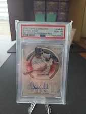 2018 Topps Luminaries Aaron Judge Hit Kings Auto-Red /10 PSA 10