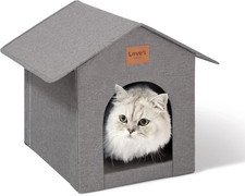 Outdoor Cat House Weatherproof, Insulated Feral Cat House Outdoor for Winter, Wa