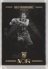 2016-17 Panini Noir Rookies Black and White Gold 9/10 Willy Hernangomez #82 6fs