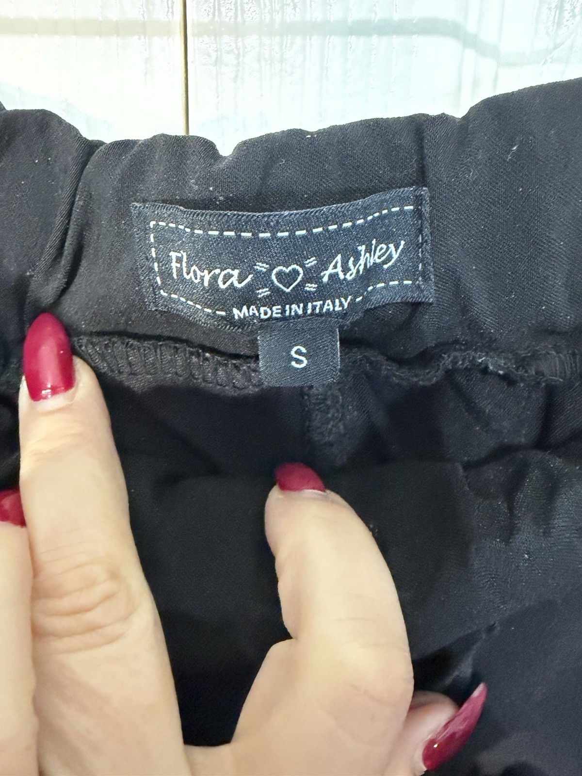 Flora & Ashley Sequin Patchwork Pants Black Size … - image 7