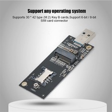 NGFF M.2 key B to USB3.0 Adapter with SIM 6pin Slot for 3G 4G WWAN/LTE Module