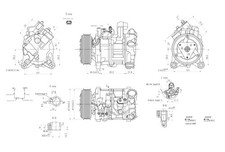 Image of HELLA Compressor, air conditioning 8FK366200-621