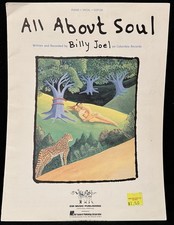 All About Soul Billy Joel Piano Sheet Music 90s Cover Art By Christie Brinkley