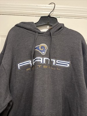 Vintage St. Louis Rams NFL Team Apparel Hoodie Gray Size XXL