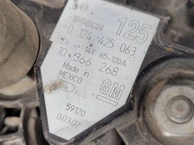 06 07 08 ALTERNADOR BUICK LACROSSE 3.6L 10366268 2006-2008 Foto 3 de 4