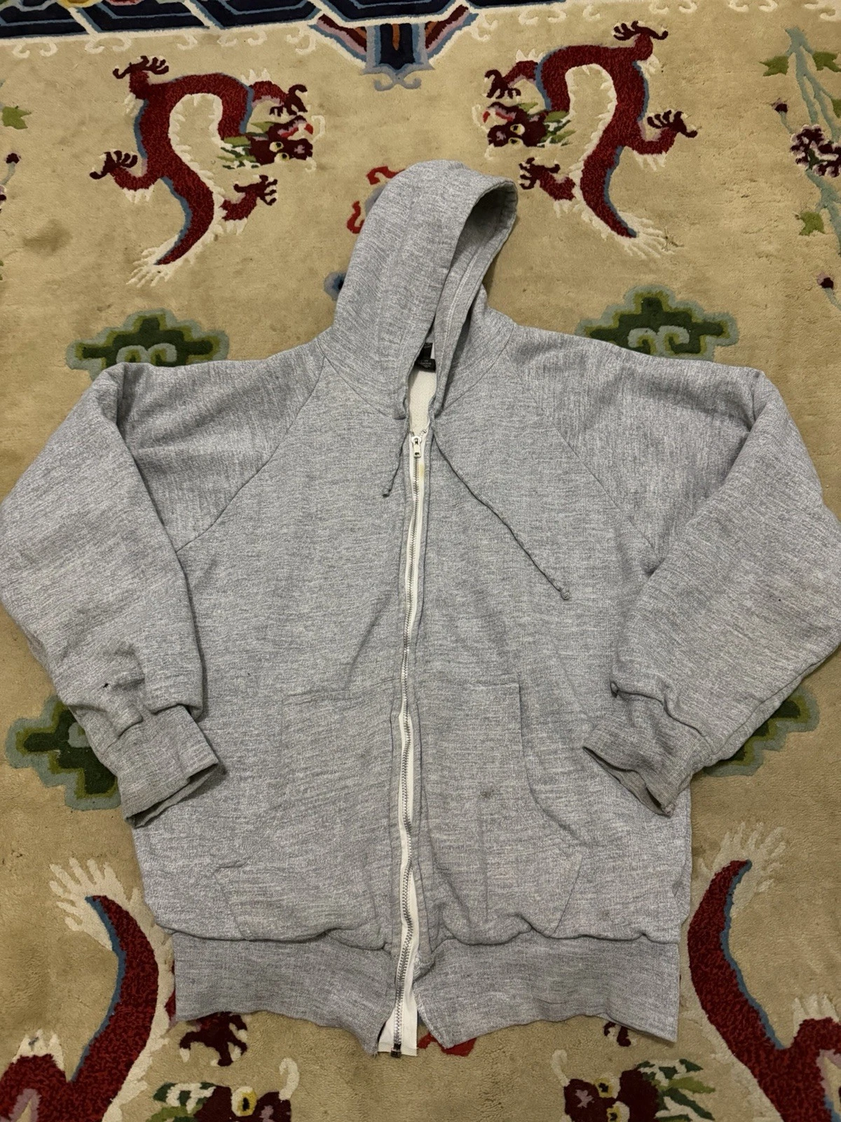 Zip Thermal Hoodie Sweatshirt Vintage 60s, Waffle Lining, Small/Medium, Triblend
Opens in a new wind
