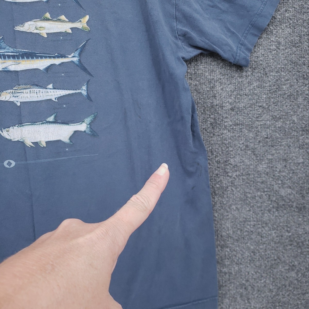 00s Columbia Saltwater Gamefish Tシャツ XXL Columbia Sportswear Saltwater Gamefish Fishing Shirt White