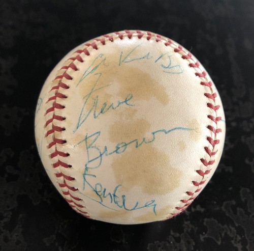 Vintage 1983 California Angels Seattle Mariners Signed Rawlings Baseball 16 Auto - Picture 2 of 8