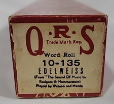 Vintage QRS 10-135 Edelweiss Player Piano Music Roll Word Roll Sound of Music