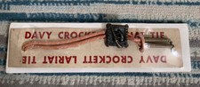 NEW Vintage Davy Crockett Lariat Tie Bolo Tie Original NOS 1950's RARE Frontier