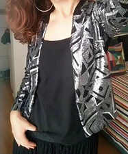 Chic jacket "UNE FILLE Today I am". Size XS. New with sales tag.