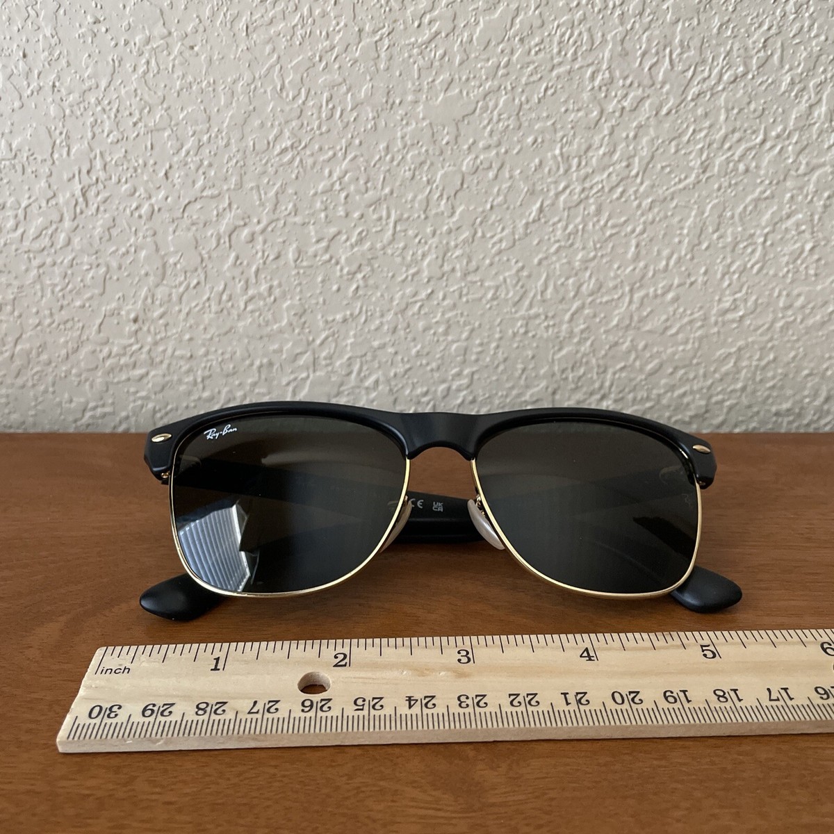 Ray-Ban Rb4175 56-16 Clubmaster Oversized Square Sunglasses Black