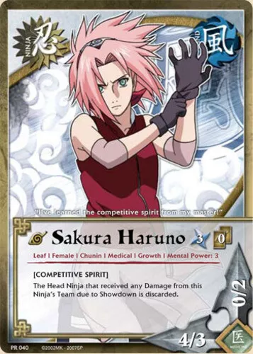 Sakura Haruno - PR-040 - Common - 1st Edition Promo Cards Played