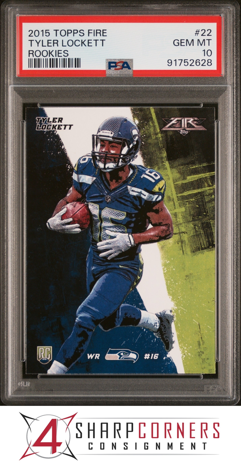 Tyler Lockett Topps Fire Rookies #22 Base