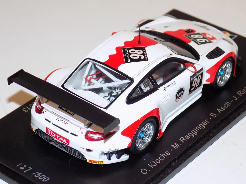 Coche 1/43 Spark Porsche 911 "997" GT3 R #98 24 horas de spa 2013 SB045 Foto 2 de 3